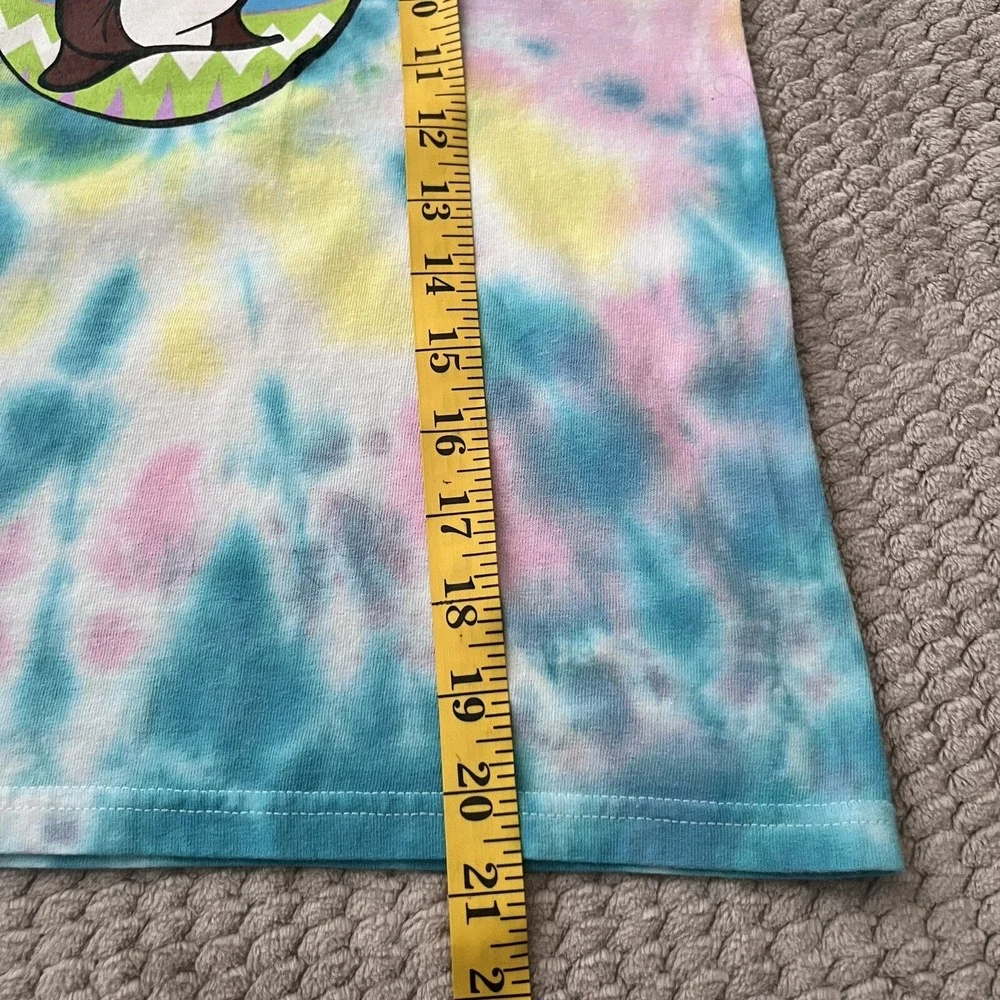 Buc-ee's Eastern‎ Bunny Tie Dye Girls Short Sleeve Pullover Shirt Size M Youth